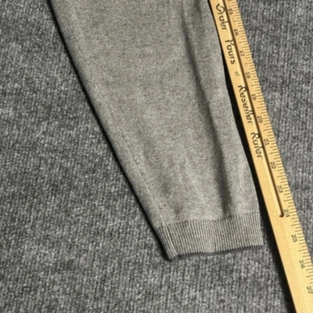 Vintage Banana Republic Sweater Mens XL Gray Argyle Silk Cashmere V Neck 2000s‎